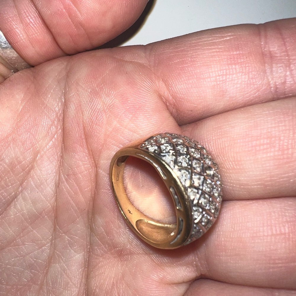 FAUX Diamond Gold Ring